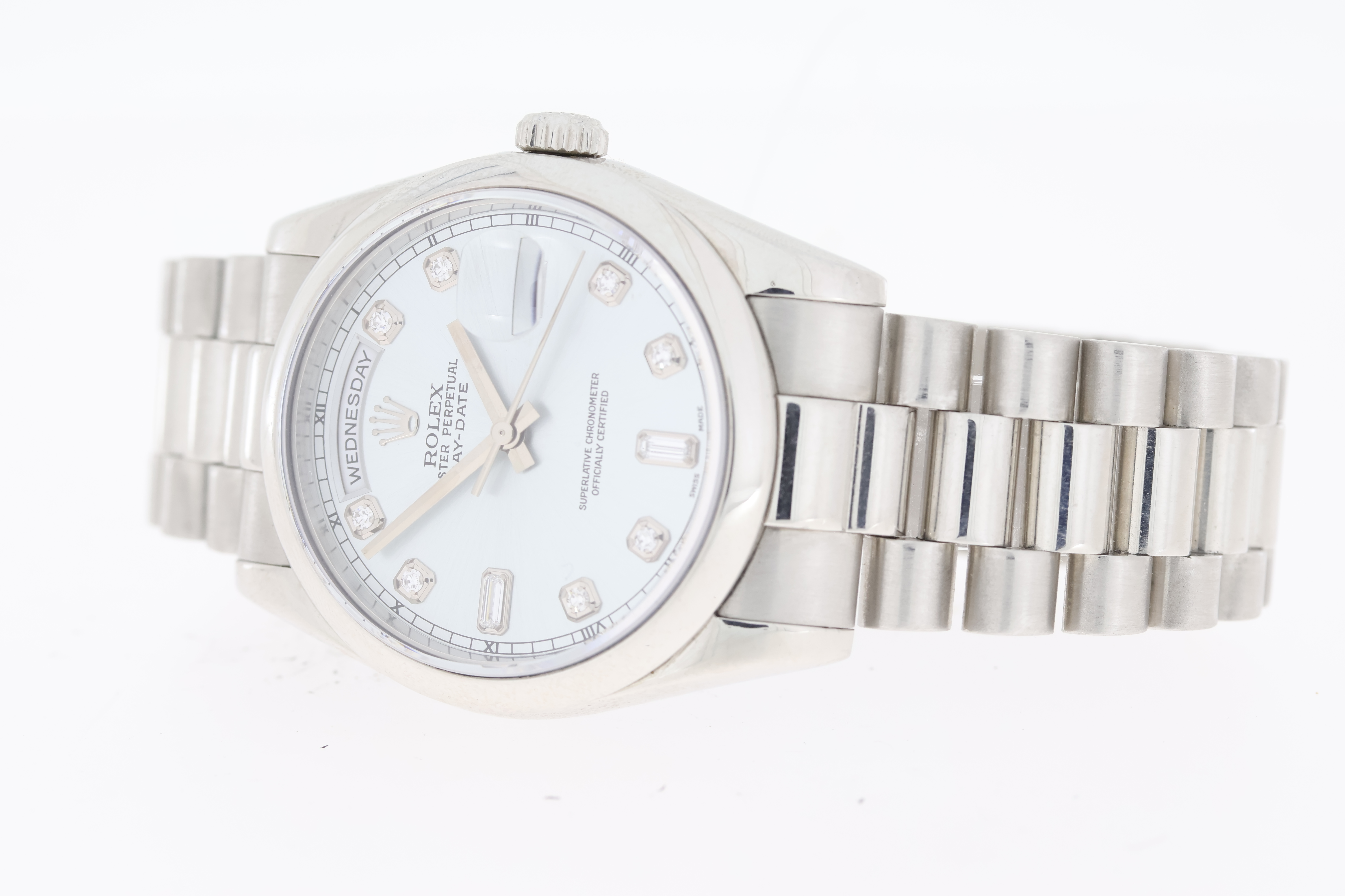 Rolex Day Date 36 Platinum Diamond Dial 118206 Automatic - Image 2 of 6