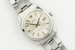 ROLEX OYSTERDATE PRECISION REF. 6694, circular silver dial with hour marker and hands, 34mm