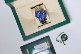 Rolex Submariner 'Bluesy' 116613LB Date 3135 with Box and Papers