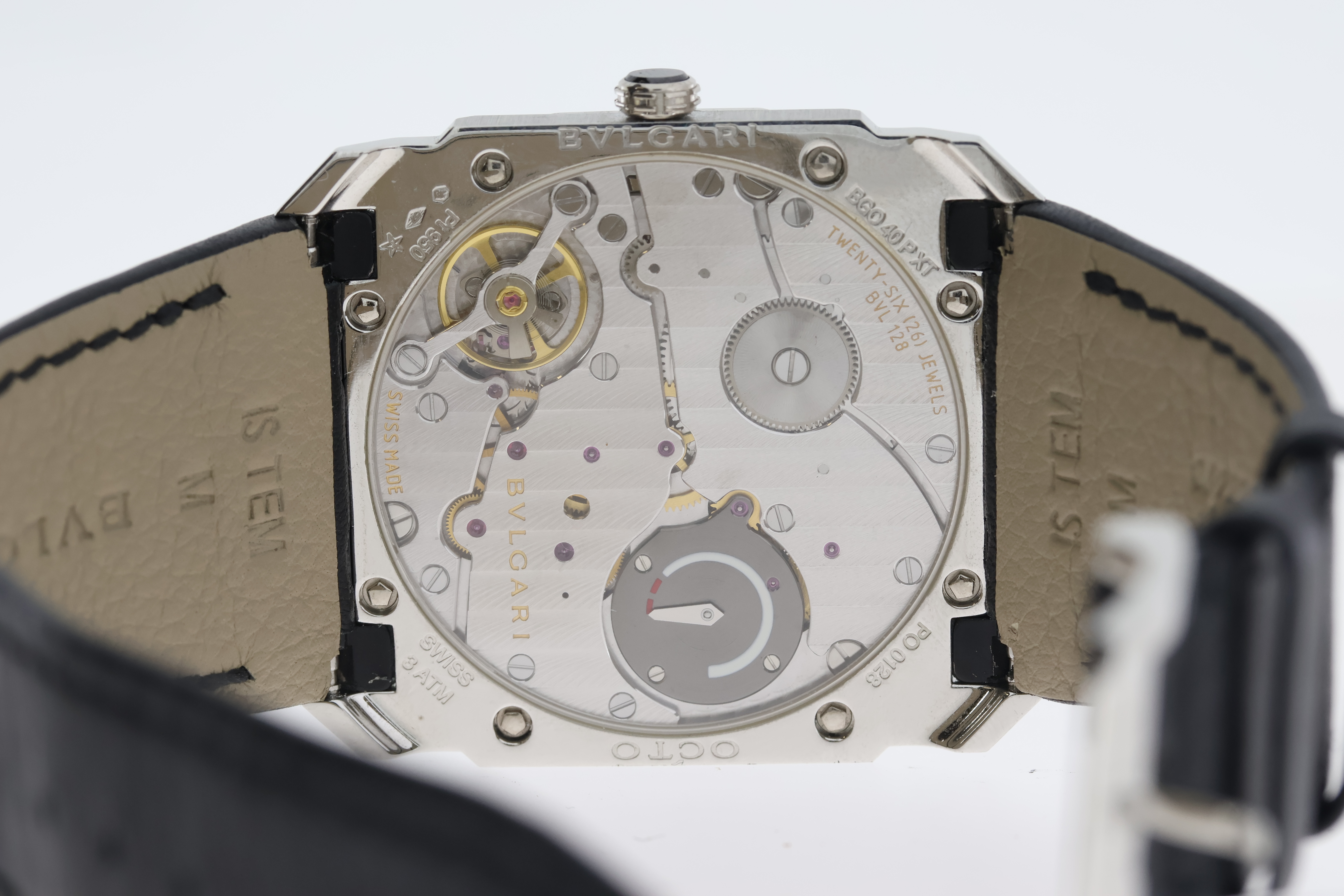 Bulgari Octo Finissimo Ultra Thin Platinum 102028 Manual Wind with Box and Papers - Image 4 of 5