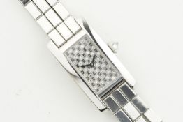 CARTIER TANK AMERICAINE 18CT WHITE GOLD FACTORY PAVE DIAL REF. 2544, rectangular pave diamond dial