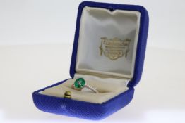 18ct Emerald and Diamond Ring