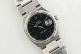 ROLEX OYSTERQUARTZ DATEJUST W/ SWING TAG REF. 17000 CIRCA 1979, circular black dial with hour