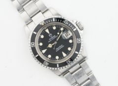 TUDOR PRINCE OYSTERDATE SUBMARINER W/ GUARANTEE PAPERS REF. 76100 CIRCA 1989, circular black dial