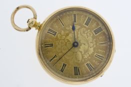 18ct Gold Scottish A & J Smith Key Wind Pocket Watch