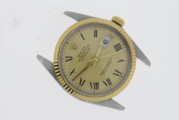 VINTAGE ROLEX DATEJUST 'BUCKLEY DIAL' REFERENCE 16013 CIRCA 1985, circular champagne Buckley dial,