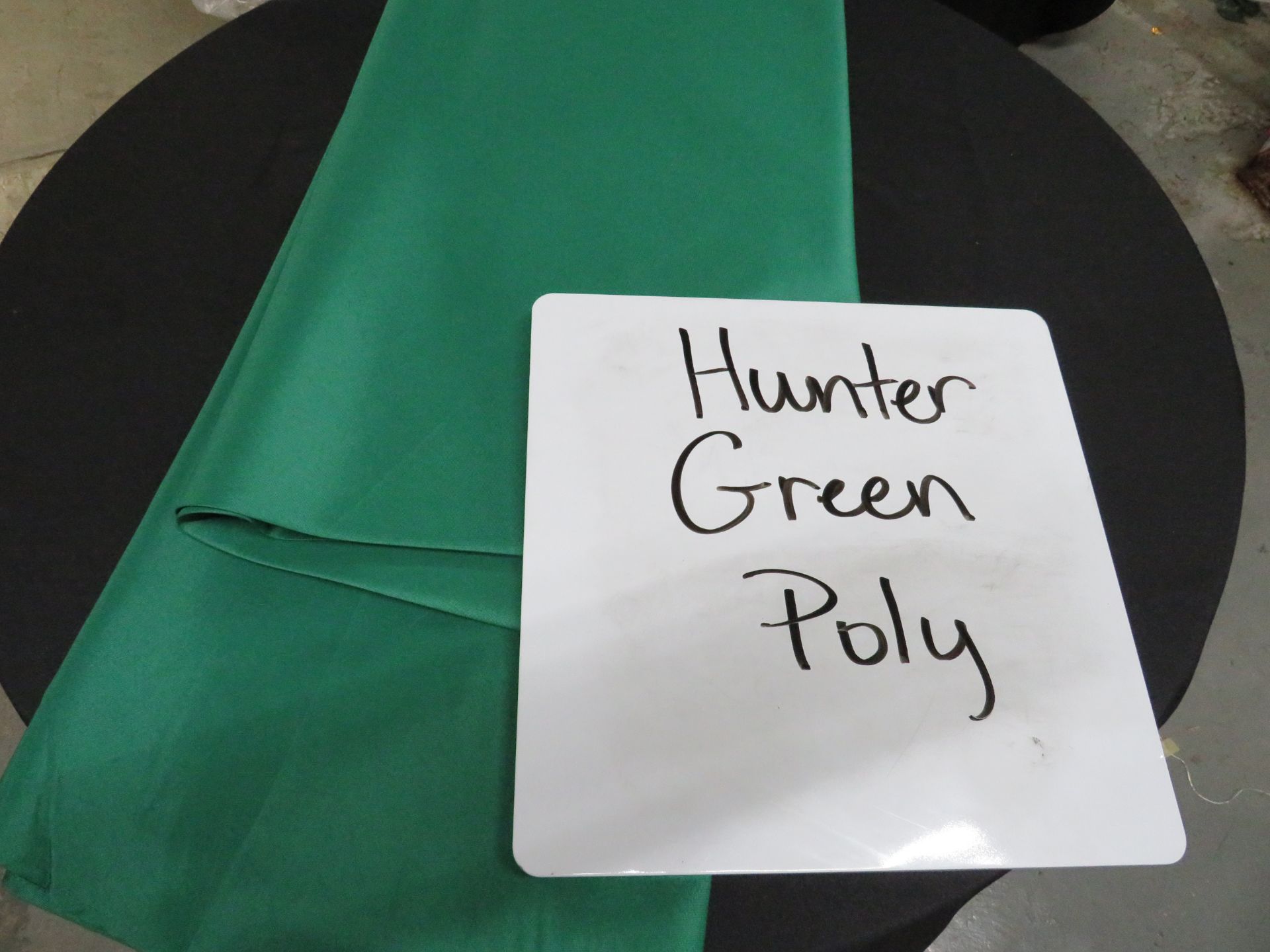 8' Table Drape, Hunter Green Poly