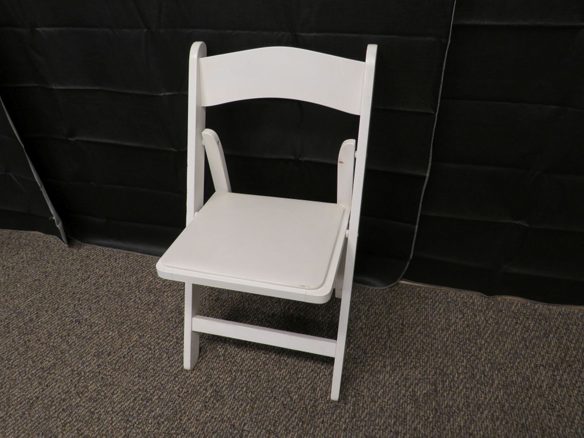 Wooden Folding Chair, White