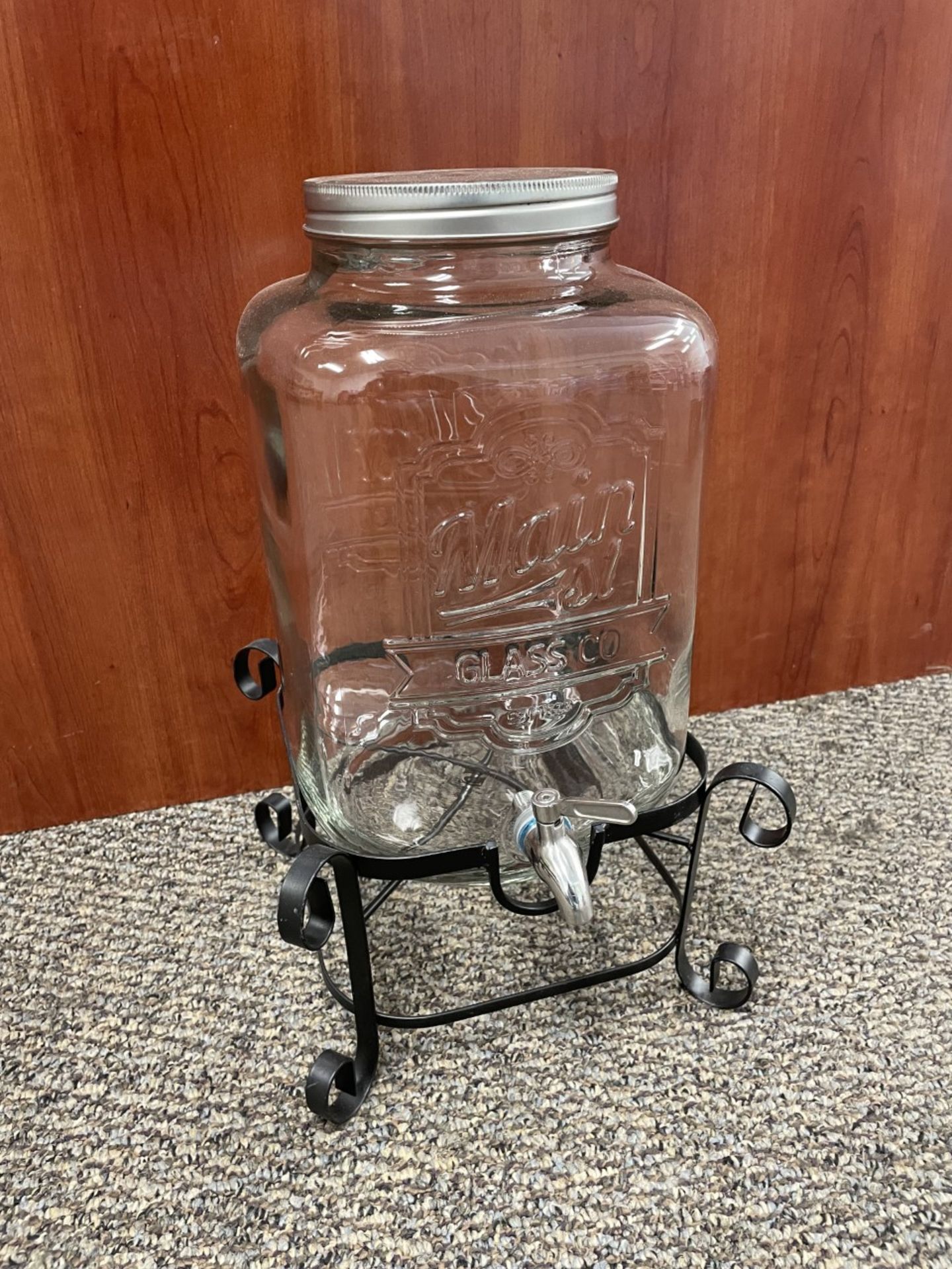 Large Glass Beverage Dispenser, 2.5 gallon