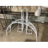 White Wrought Iron Arch