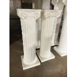 32" White Columns