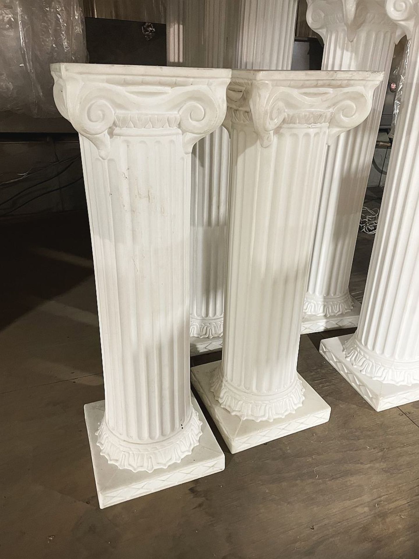 32" White Columns