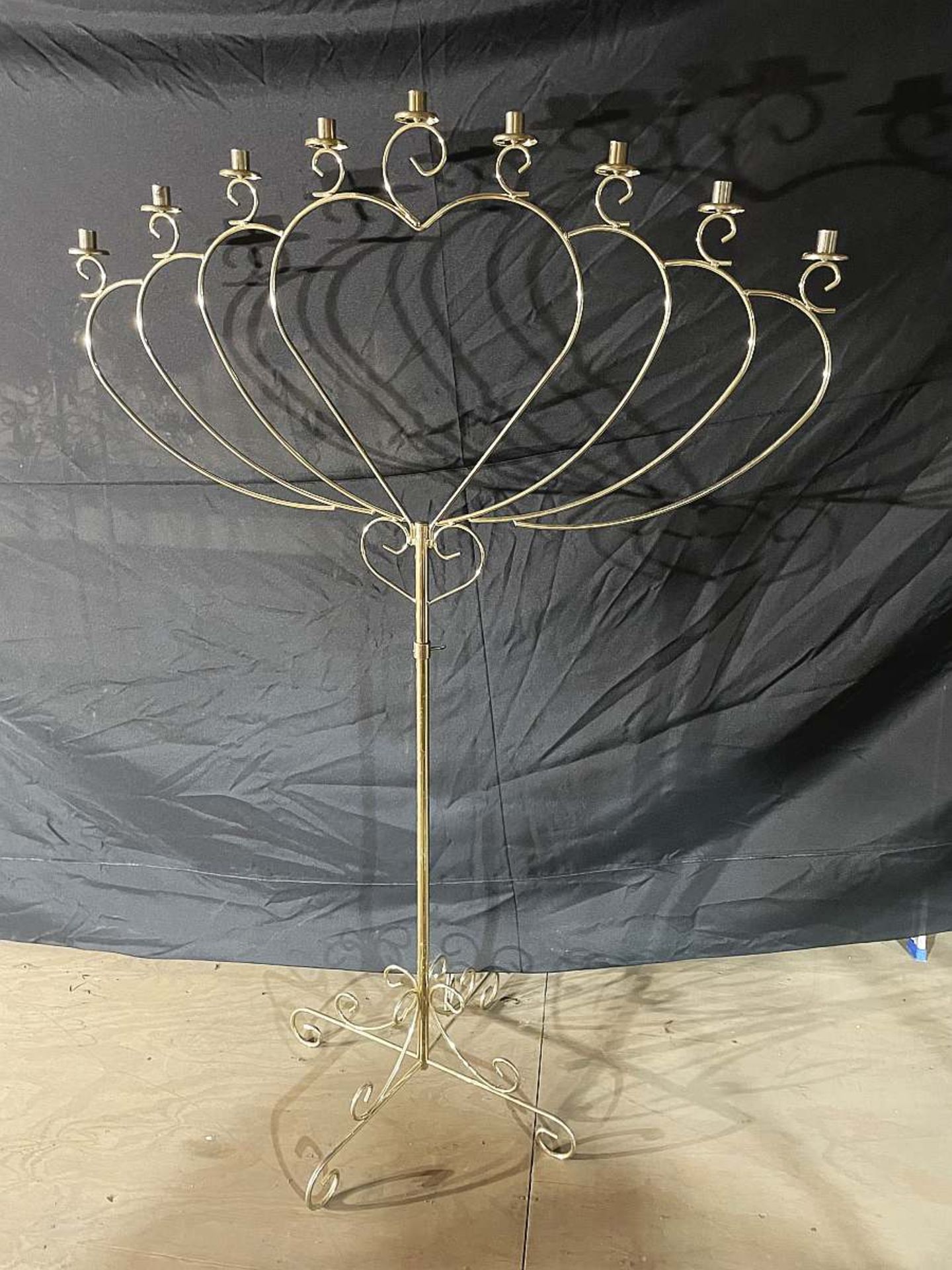 9-Light Heart Candelabra