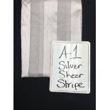 72" x 72" A-1 Shear Silver Stripes