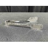Flat Stainless Steel Tongs