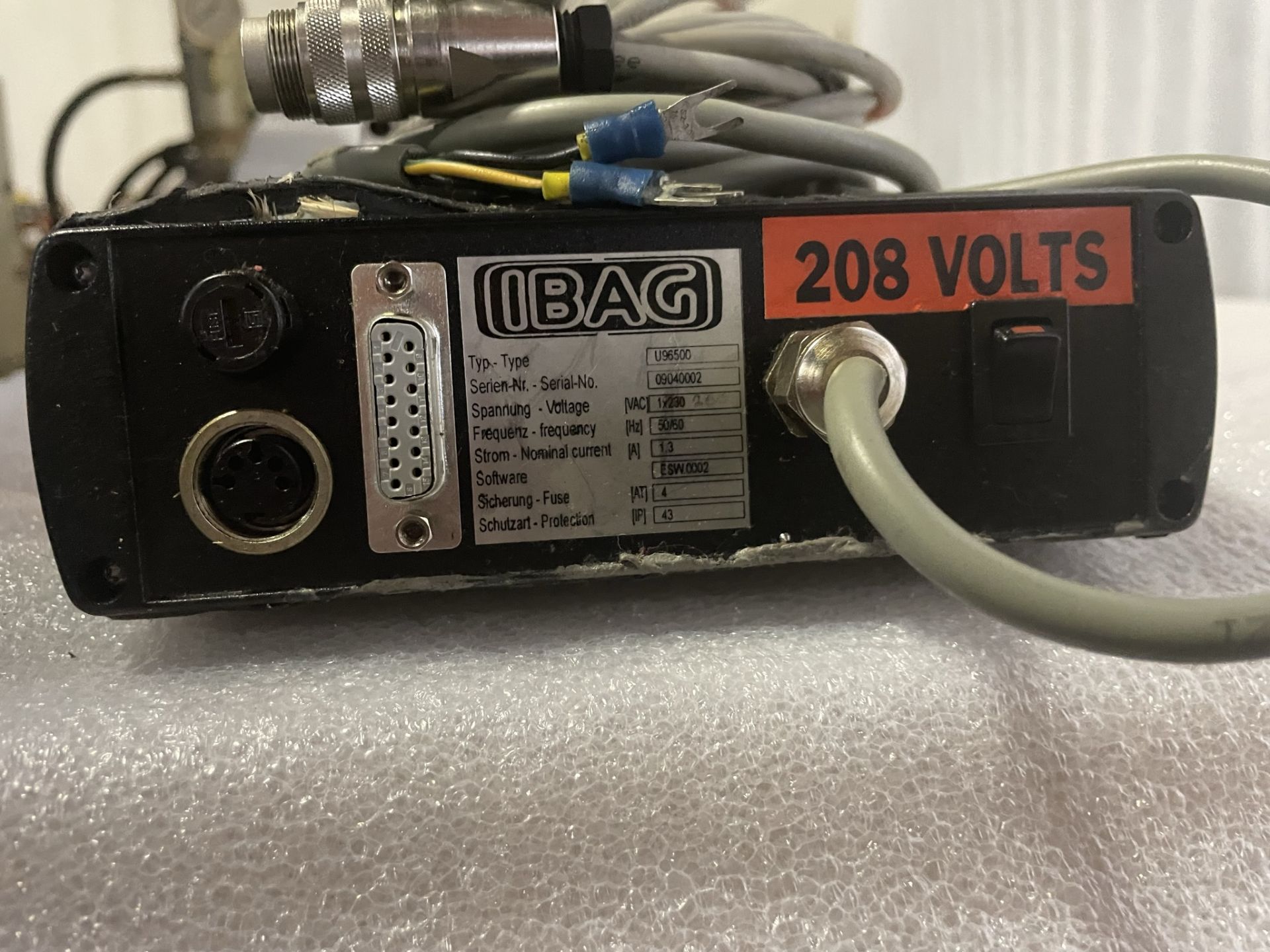 Ibag U96500 Spindle Controller, S/N 09040002208 Volt. - Image 3 of 4