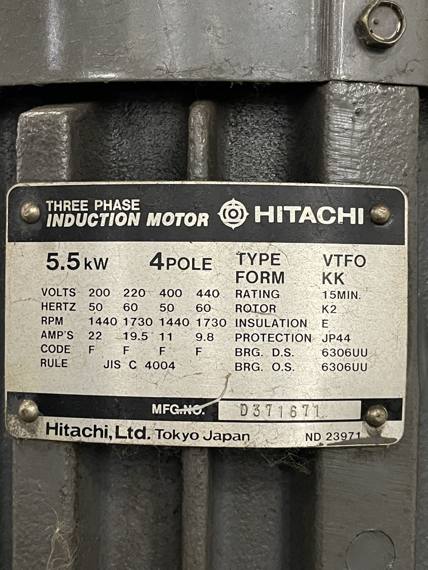 1981 IKEDA Model RM-1375 Radial Arm Drill,Arm Length 4’, Column Diameter 13-5/8”, Spindle Stroke - Image 6 of 6