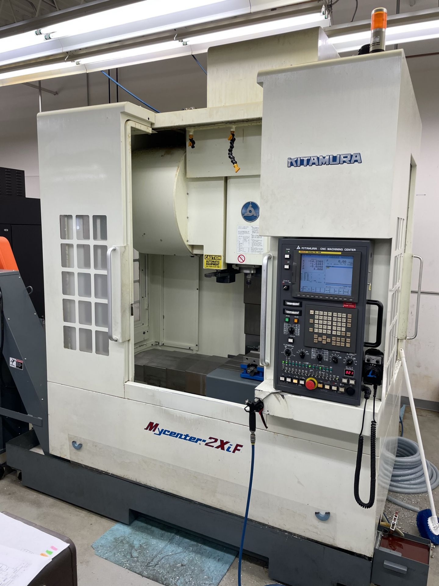 2005 Kitamura Mycenter Model 2XiF 4th Axis Vertical Machining Center, S/N: 07744, Fanuc 16i-MB CNC