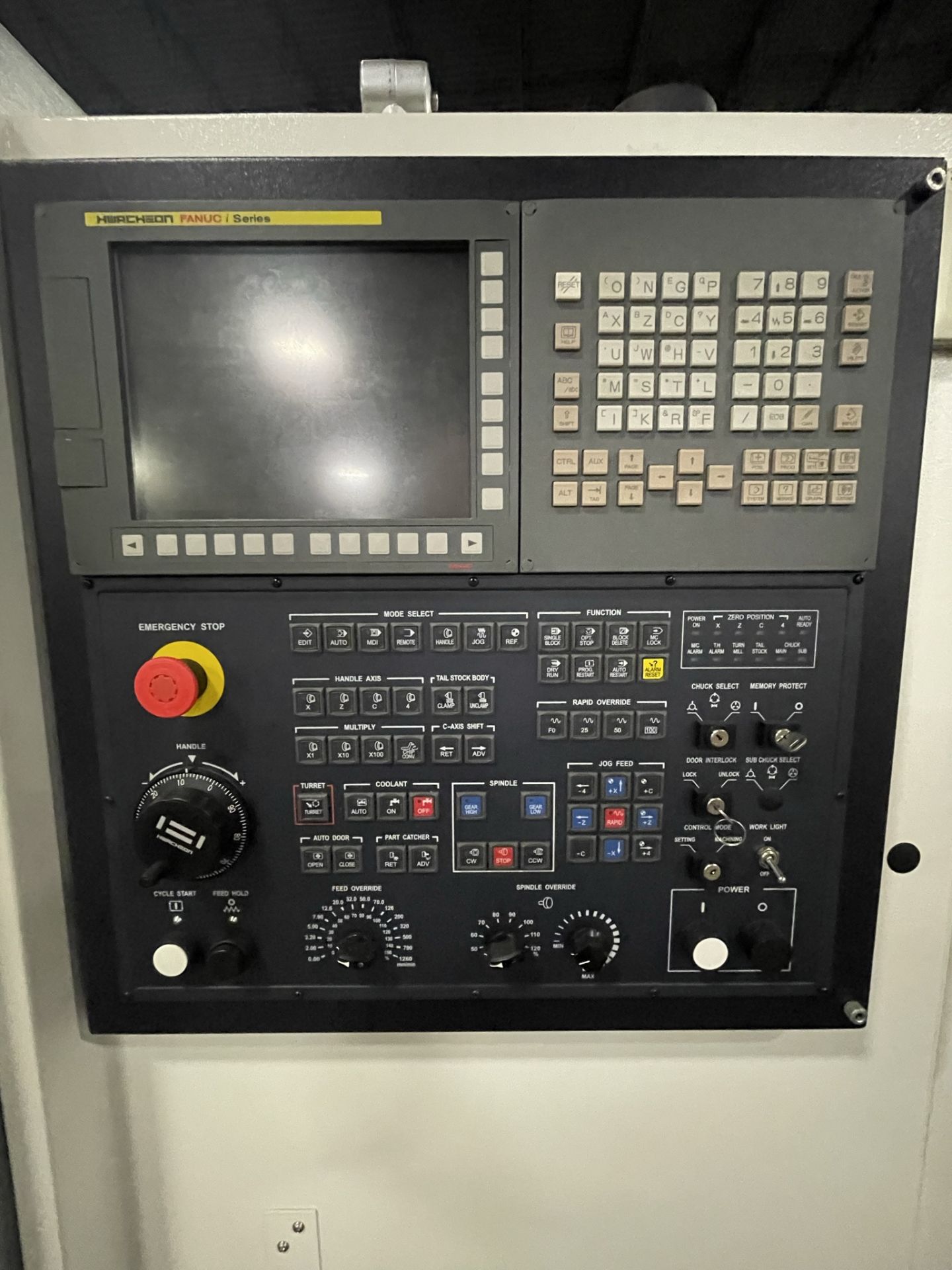 2018 Hwacheon Model Cutex 160B CNC Lathe, Fanuc I Ser. Cont., Live Tooling Swing Over Bed: 21.65” - Image 2 of 9