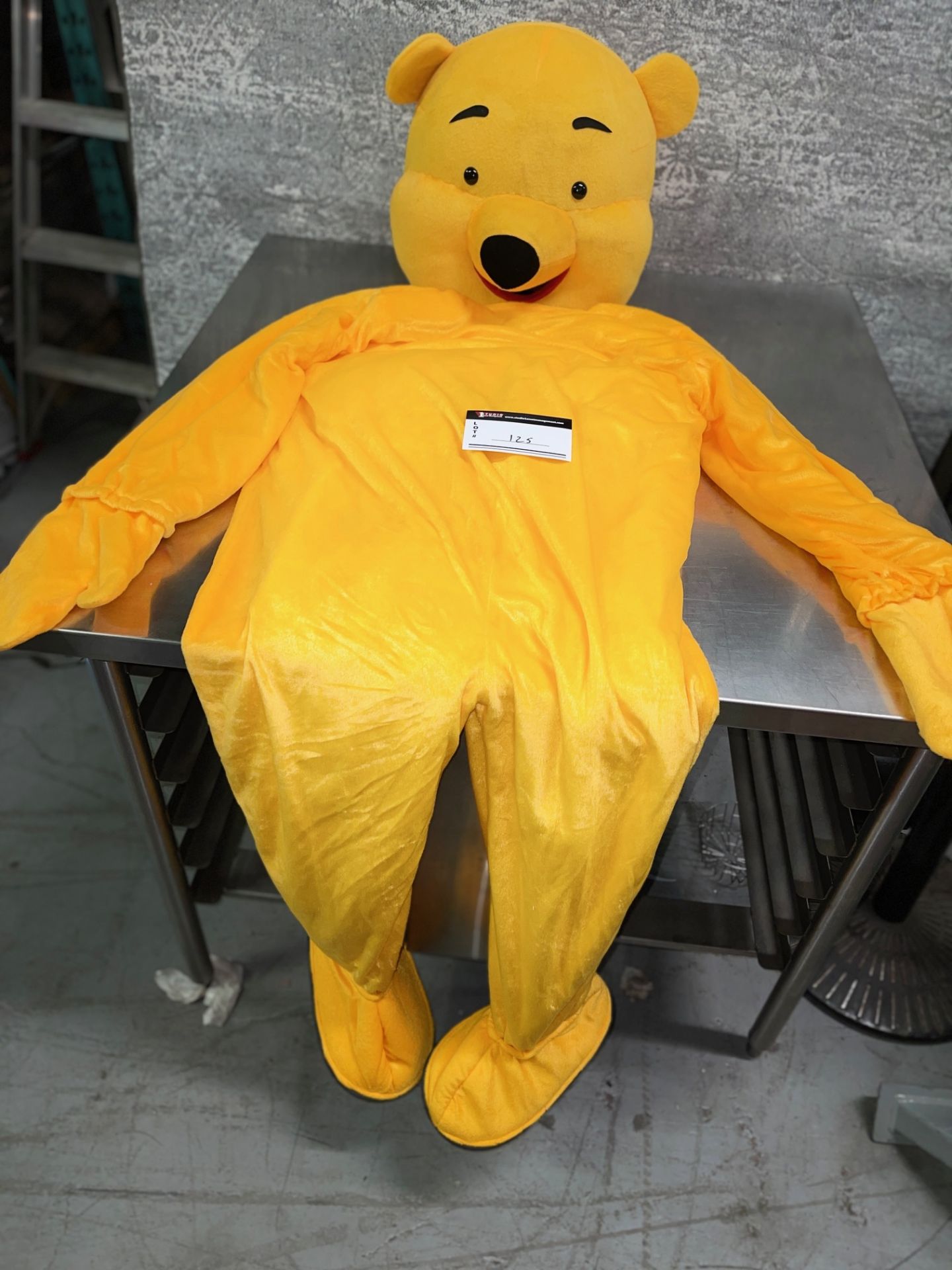 WINNIE THE POOH PLUSH ANIMAL MAST MASCOT SUIT, HEAD SIZE 18” X 15 “(SUBJECT TO BULK BID LOT 99) - Image 3 of 4