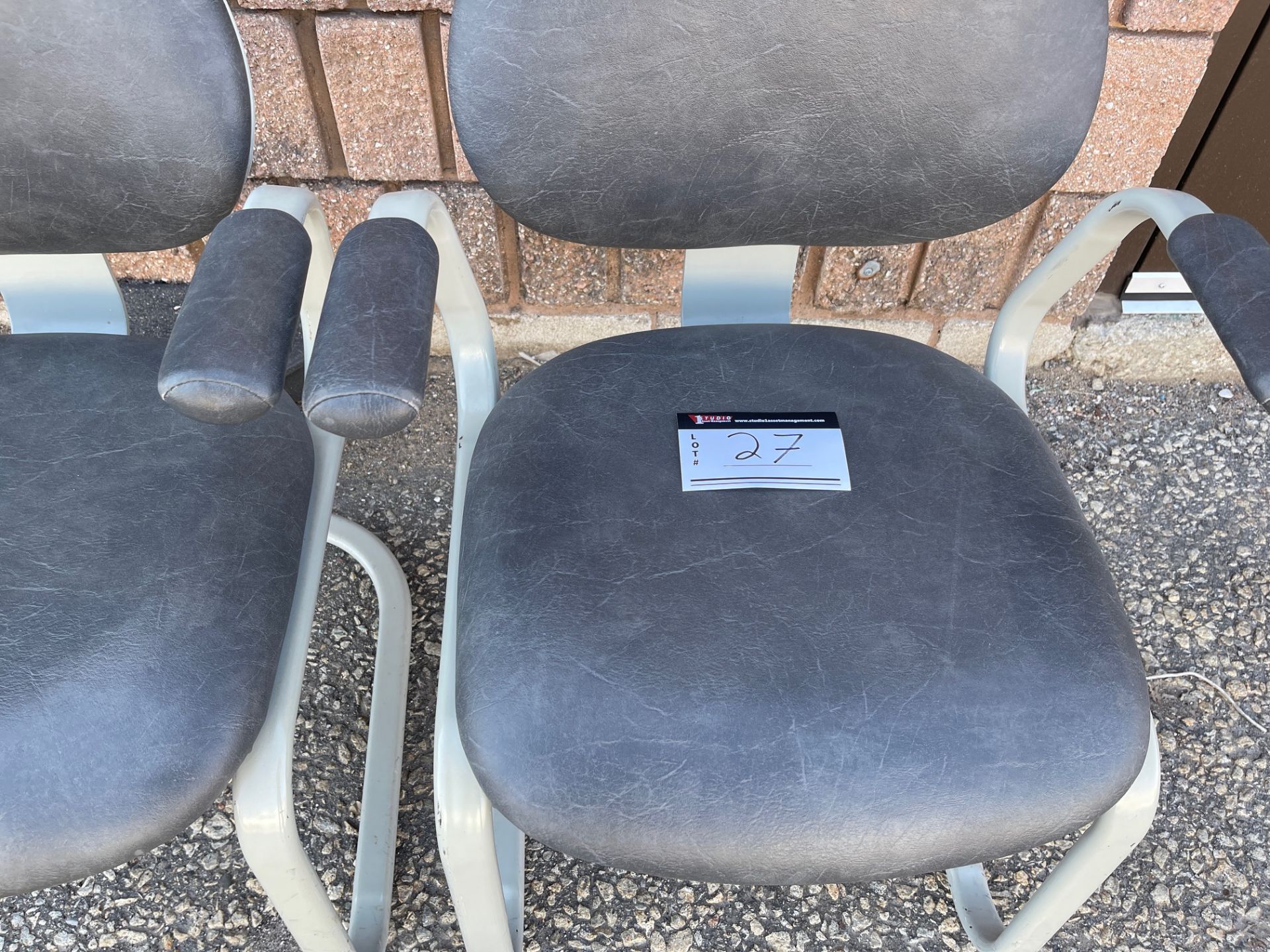 SOLID RECEPTION CHAIRS, QTY 10 - Image 2 of 3