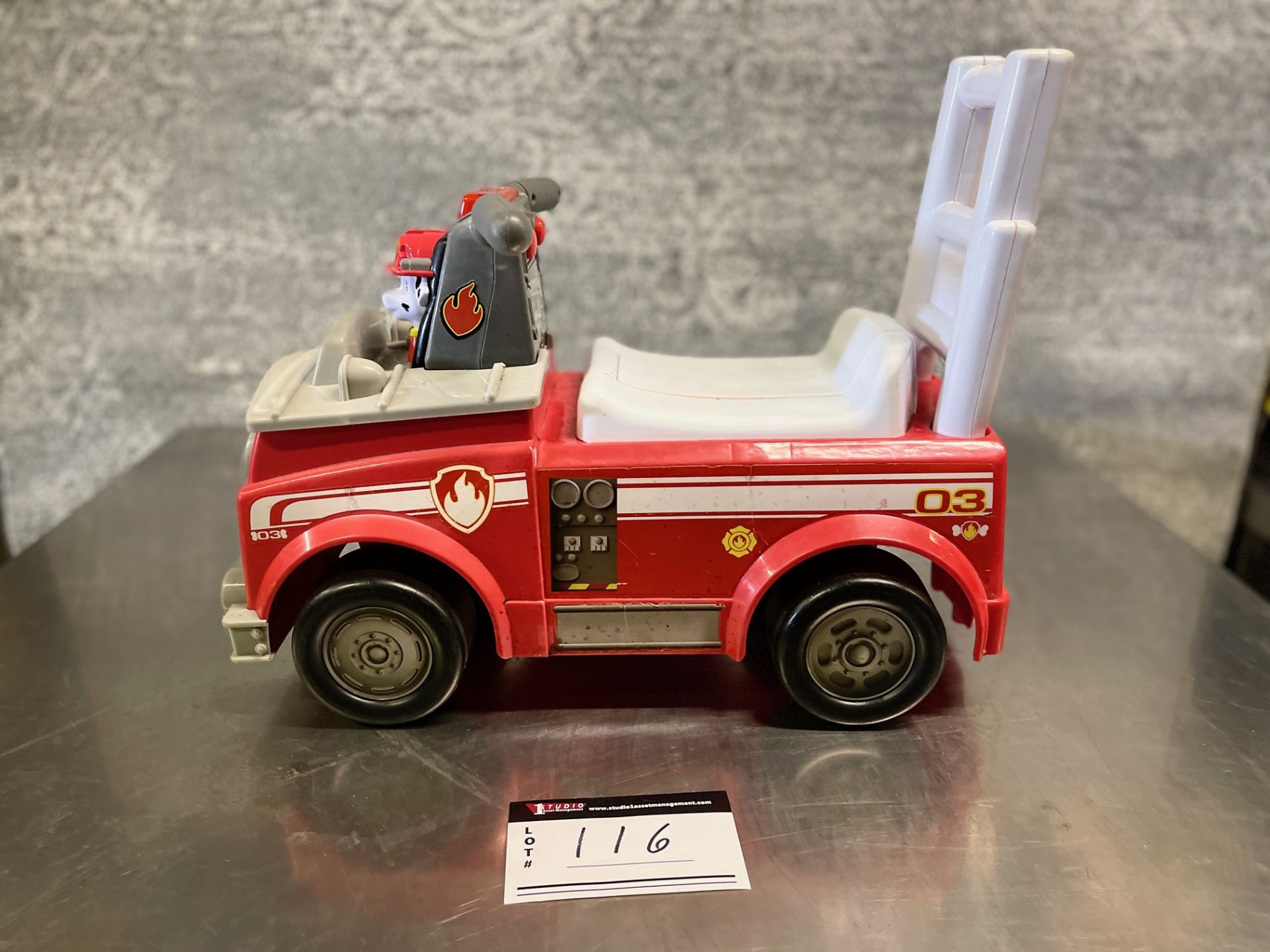 PAW PATROL PUSH CART, 19” X 9”(SUBJECT TO BULK BID LOT 99) - Image 2 of 3