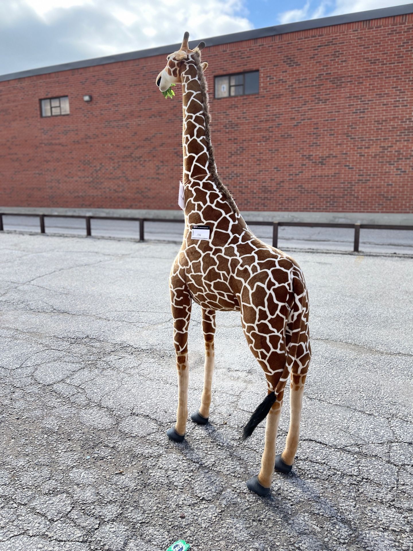 DECORATIVE GIRAFFE, STUFFED AND PLUSH, 98”X 29”(SUBJECT TO BULK BID LOT 99)