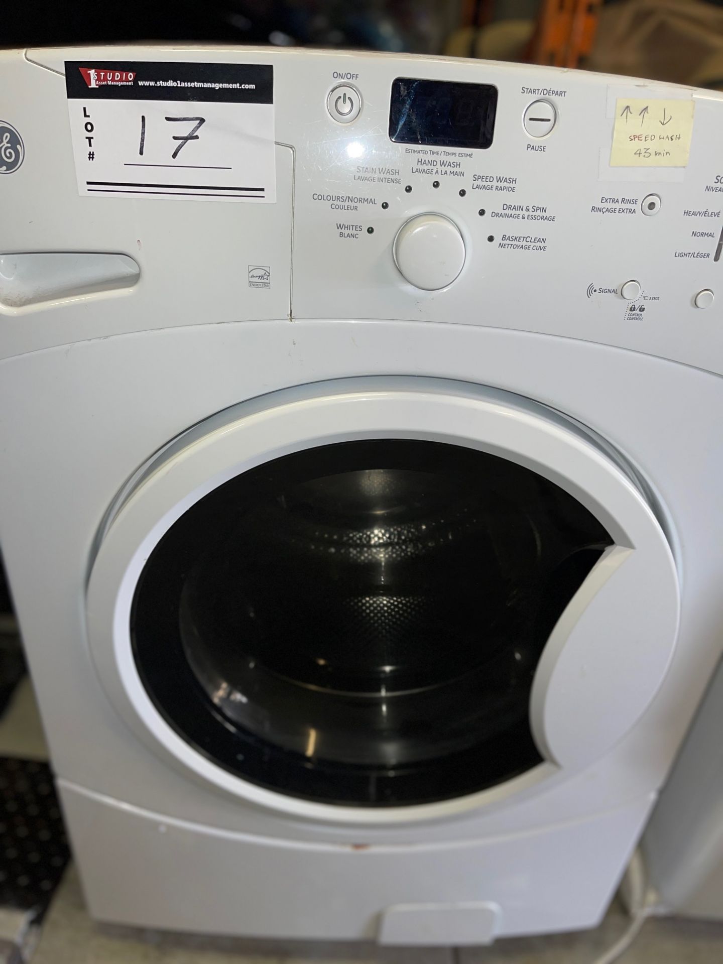 GE WASHING MACHINE - Image 2 of 3