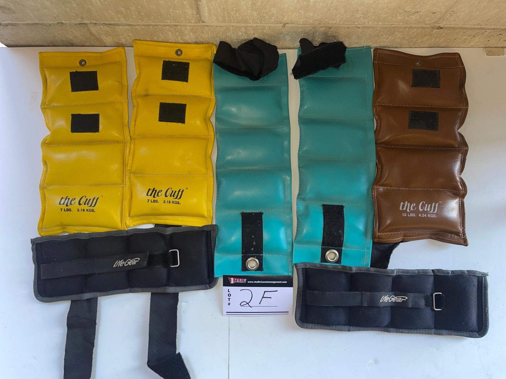 LOT/ANKLE WEIGHTS, ASSORTED WEIGHTS, QTY 7