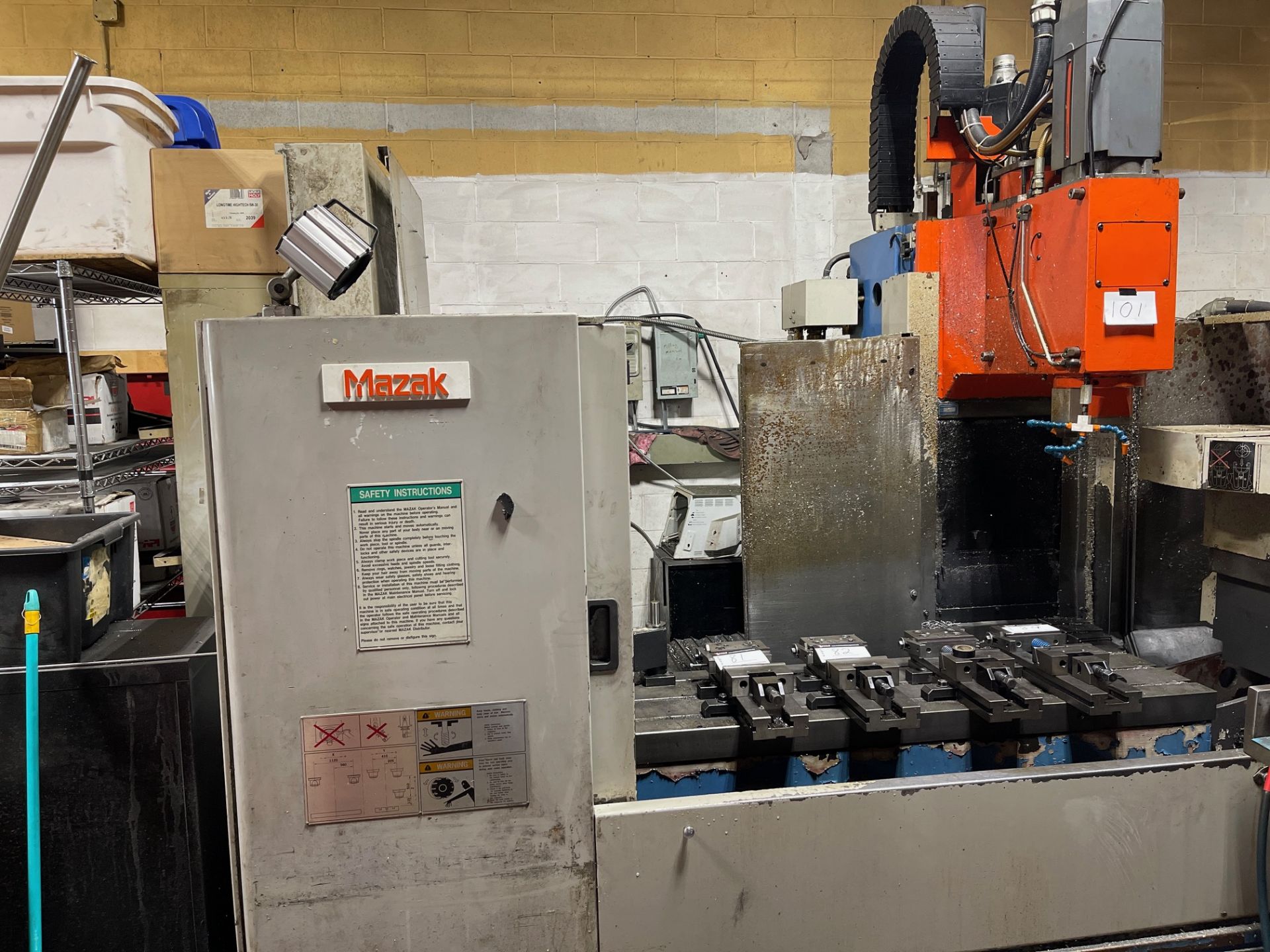 MAZAK VTC 16B CNC VERTICAL MACHINING CENTER MAZATROL CONTROL MAZATROL M32B, X 40”, Y 16”, Z 16” - Image 6 of 6