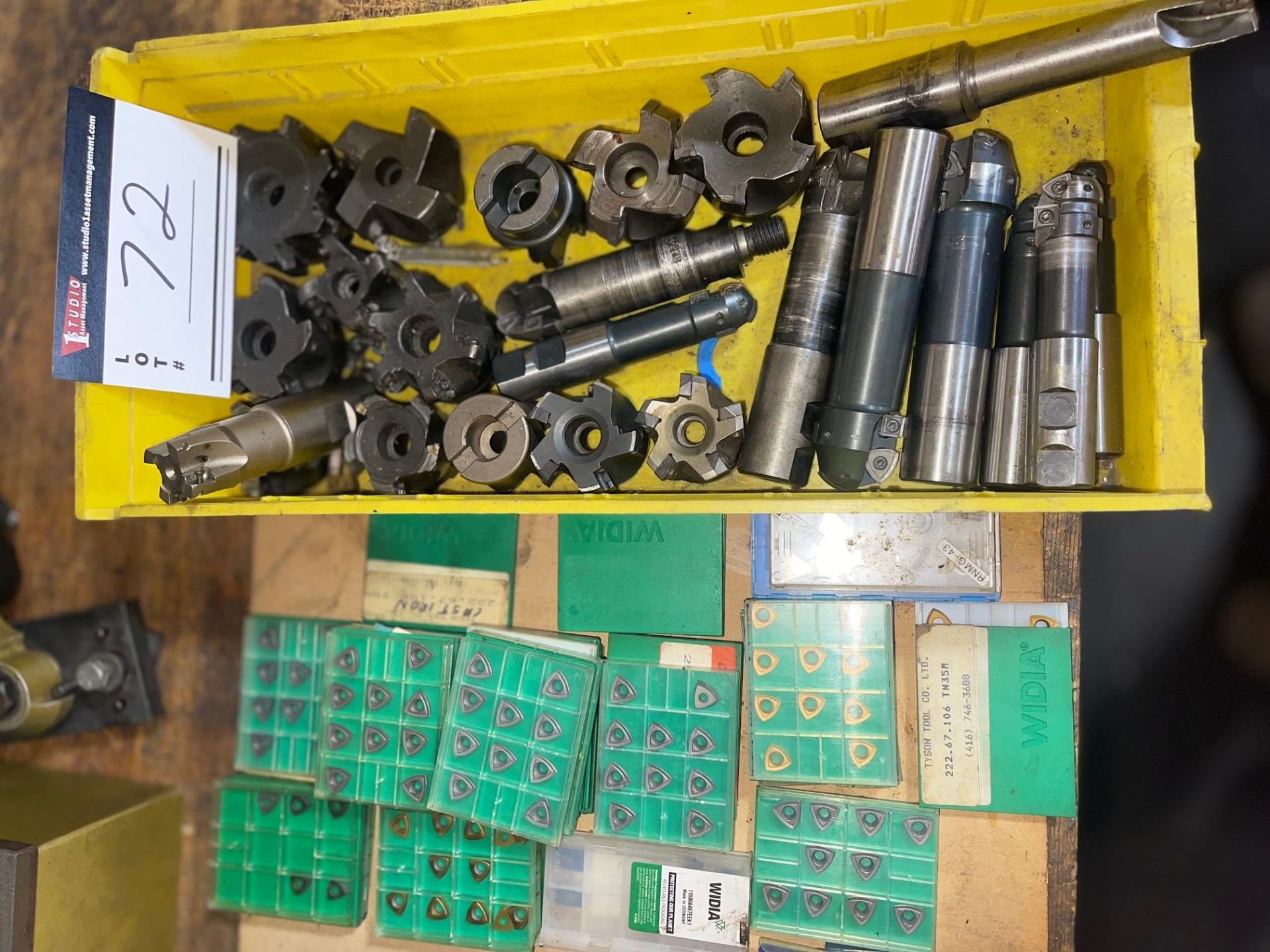 LOT/INSERTS / CARBITE CUTTERS FOR MILLING MACHINES