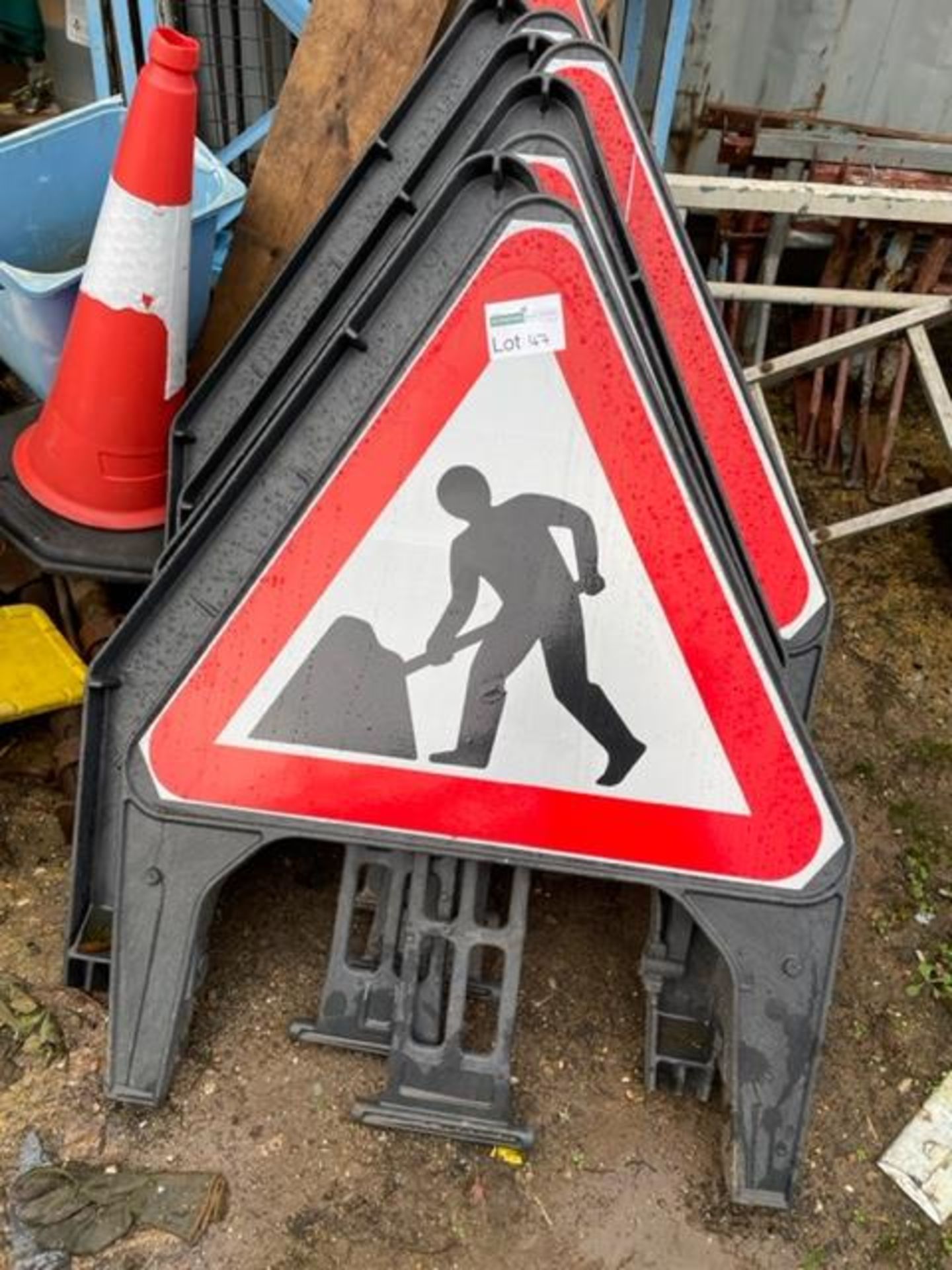 3 X NEW UNUSED ROADWORK SIGNS