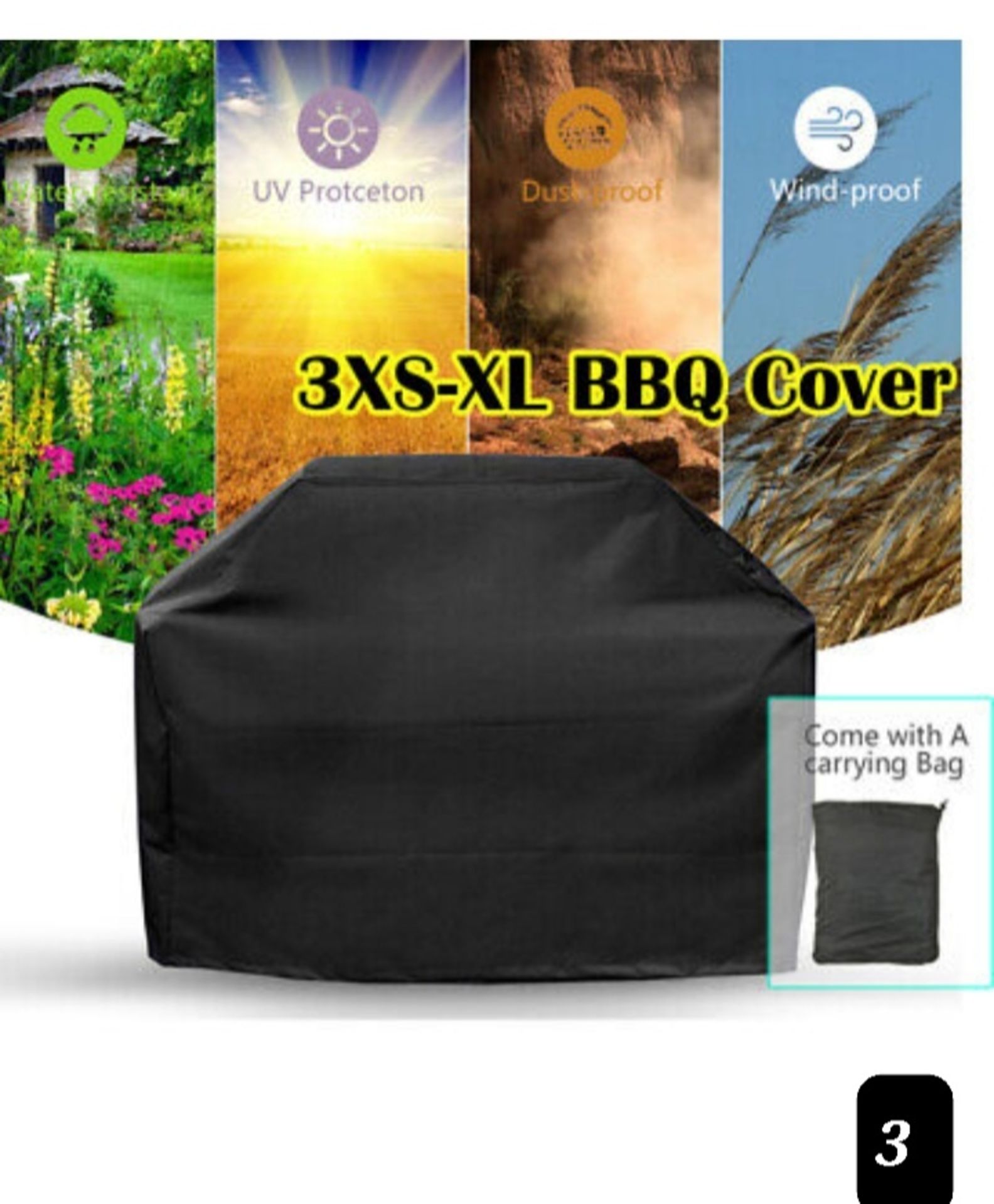 60x BRAND NEW MIXED SIZE BBQ COVERS