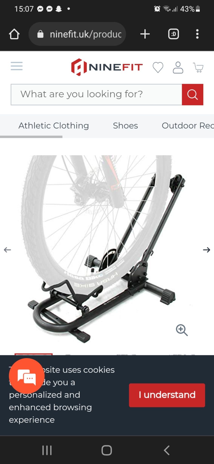 RETURNED BOXED TRAINER BIKE STAND