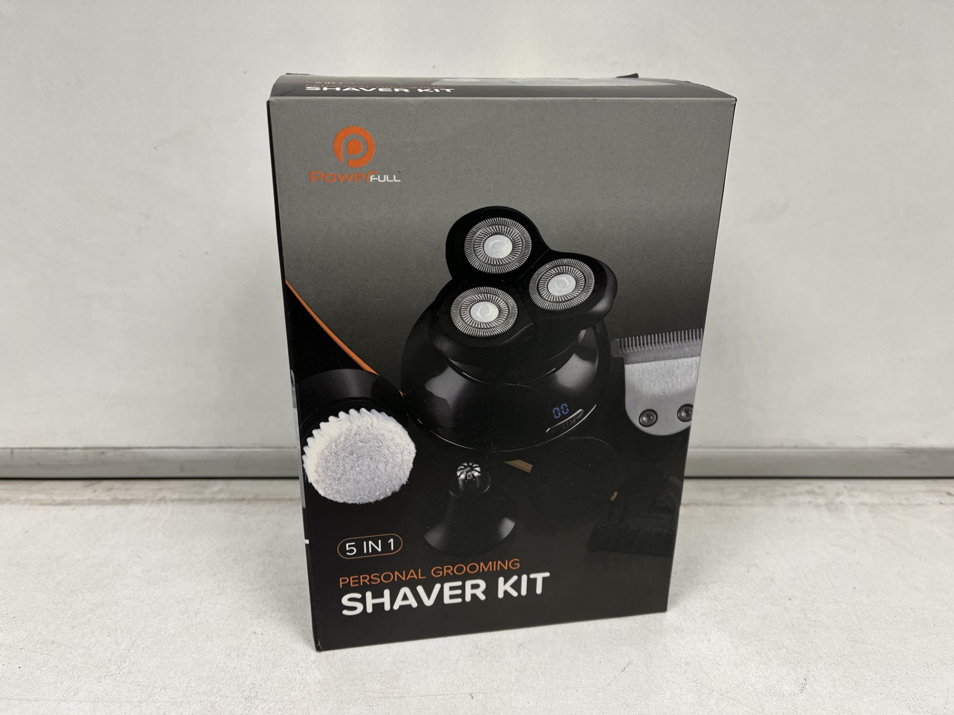 2 X NEW NOXED 5 IN 1 PERSONAL GROOMING SHAVER KITS. WATERPROOF. DIGITAL DISPLAY