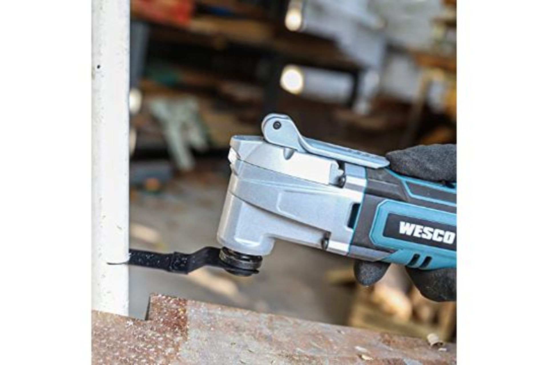 New Boxed WESCO 20V Cordless Oscillating Tool Kit, 2.0 Ah Oscillating Multi-Tool, 3° Oscillation - Bild 3 aus 3