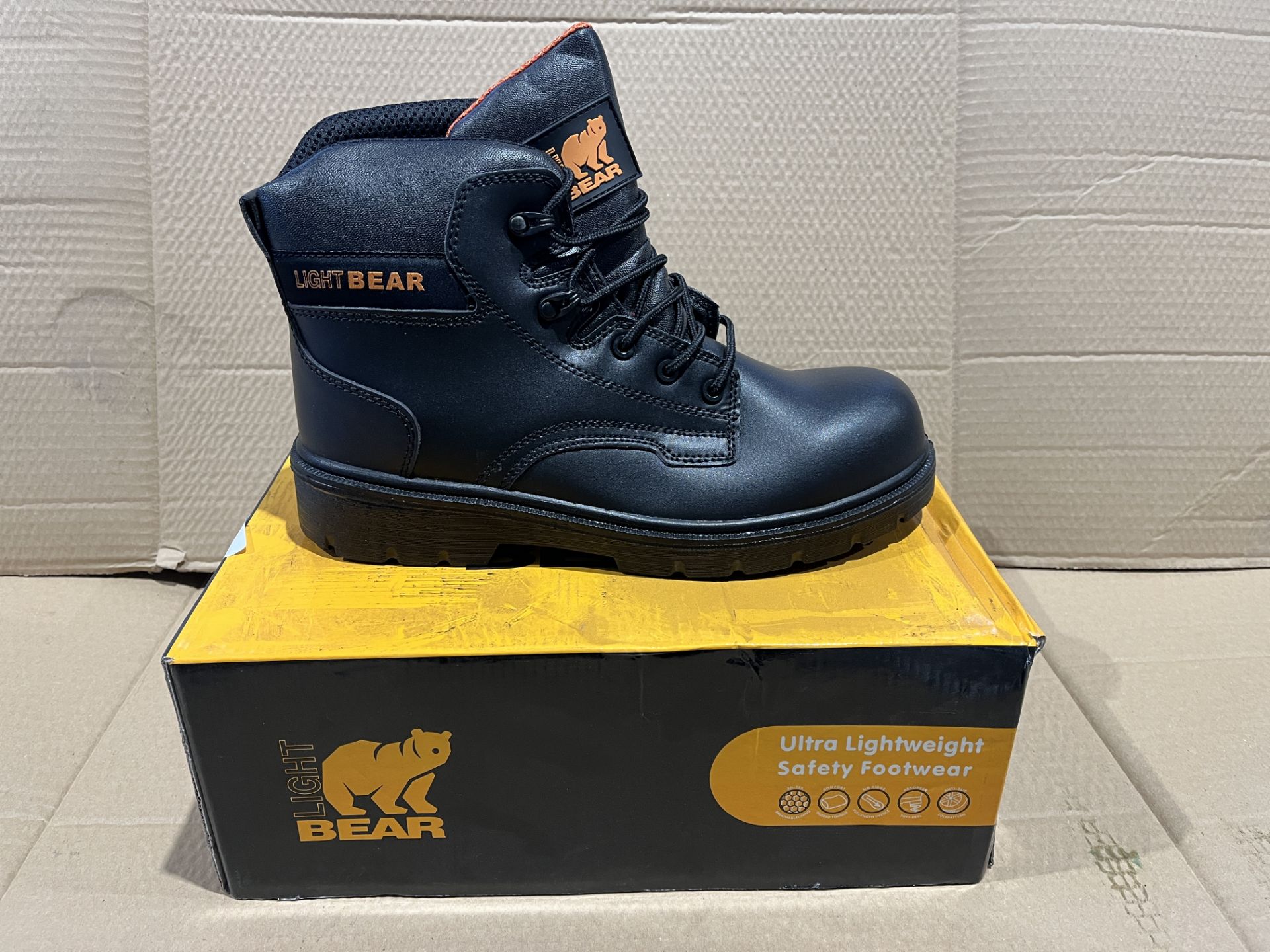 12 X BRAND NEW PAIRS OF BEAR WORK WEAR WORK BOOTS SIZE 9 S1-15