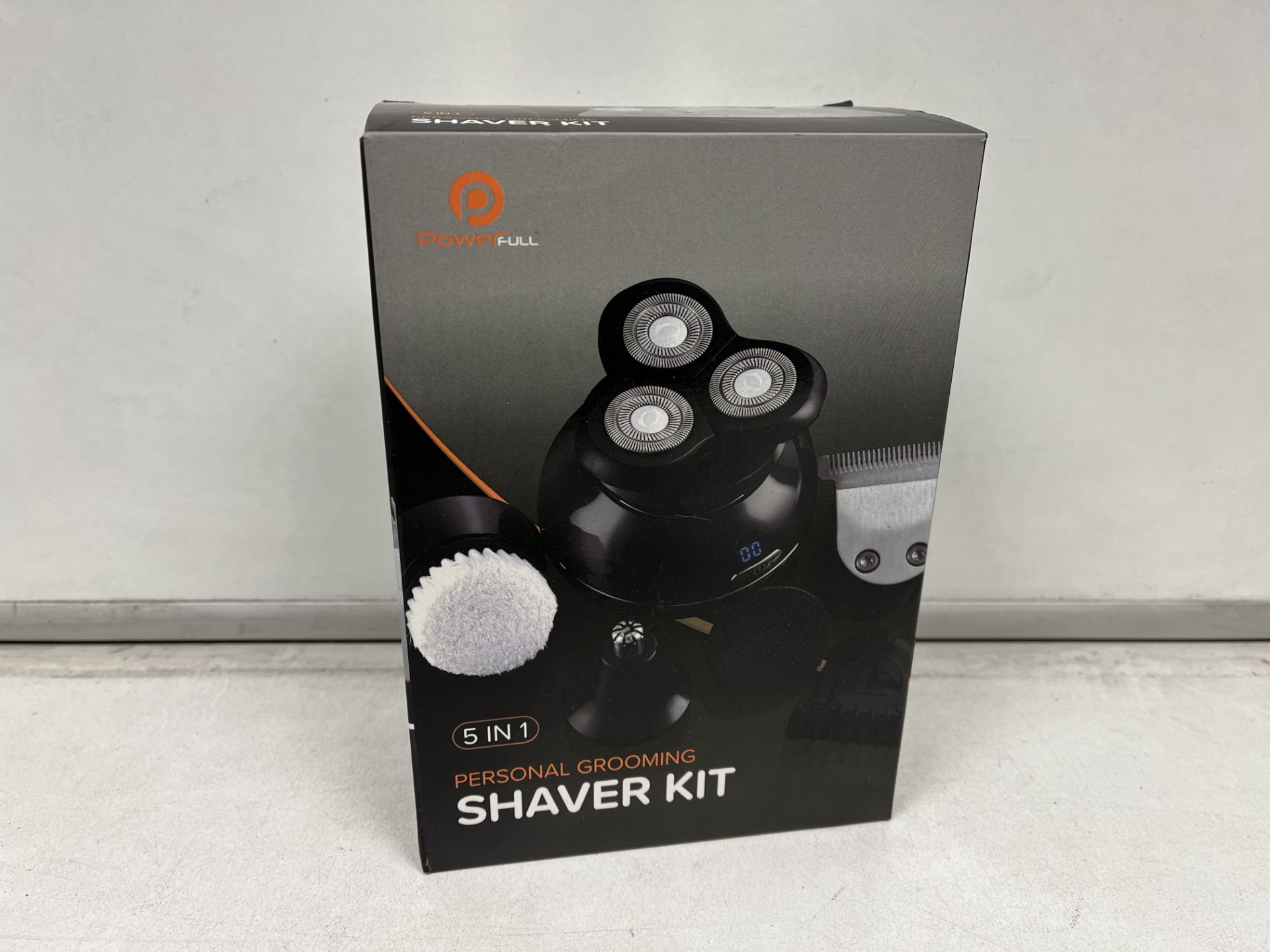 2 X NEW NOXED 5 IN 1 PERSONAL GROOMING SHAVER KITS. WATERPROOF. DIGITAL DISPLAY