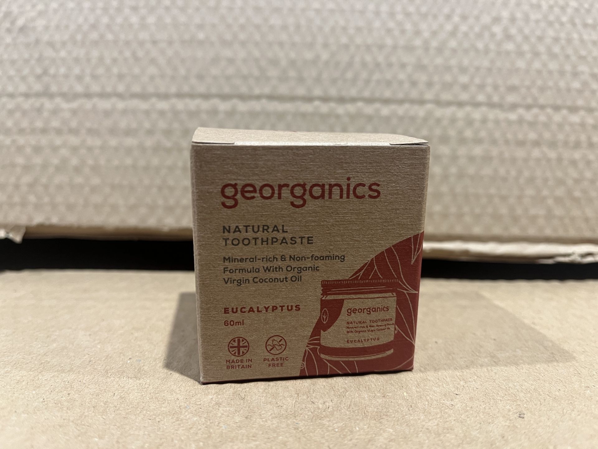 50 X BRAND NEW GEORGANICS 60ML NATURAL TOOTHPASTE RRP £10 EACH S2