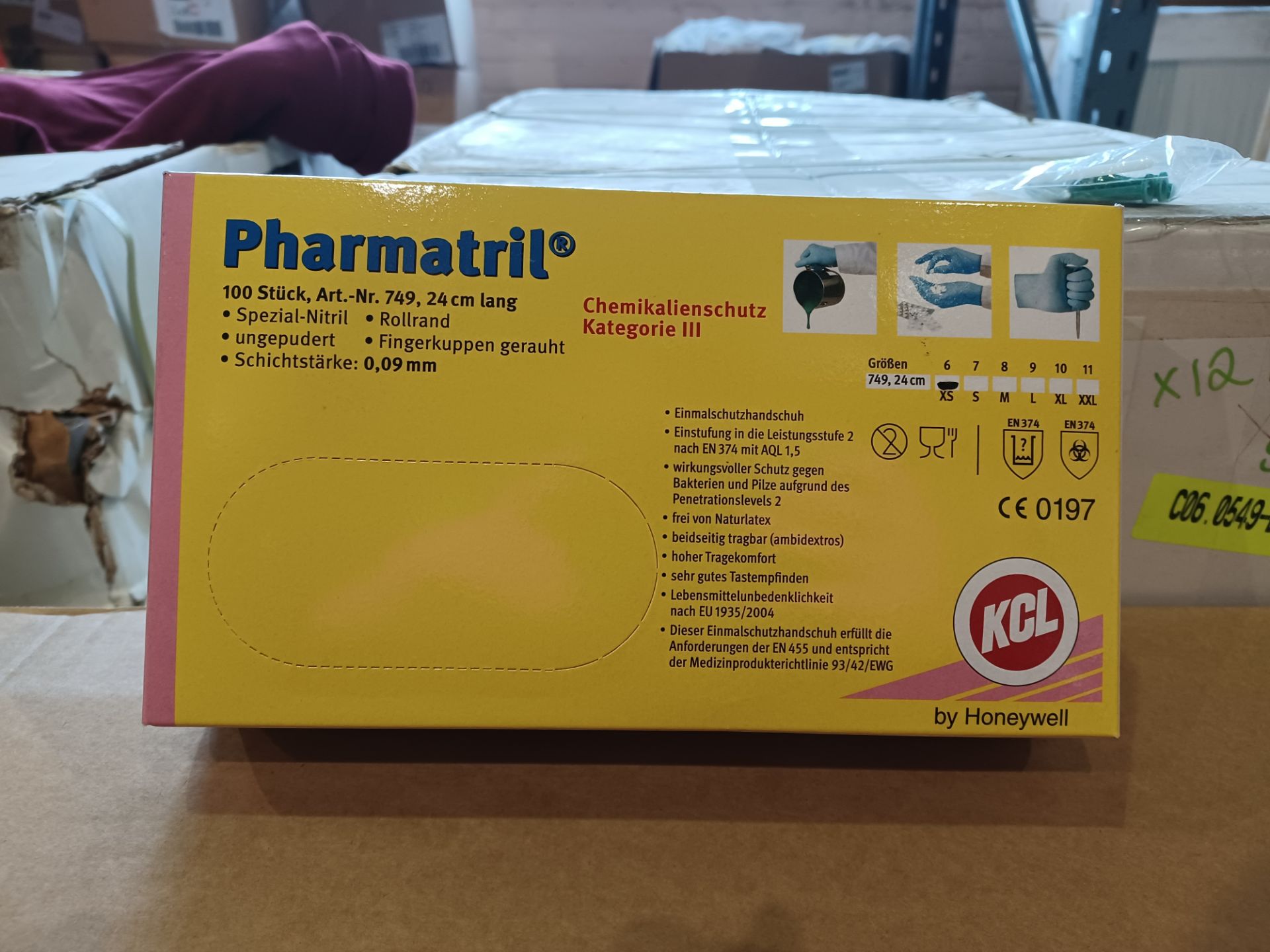 3000 X BRAND NEW PHARMATRIL BY HONEYWELL DISPOSABLE GLOVES R16-5