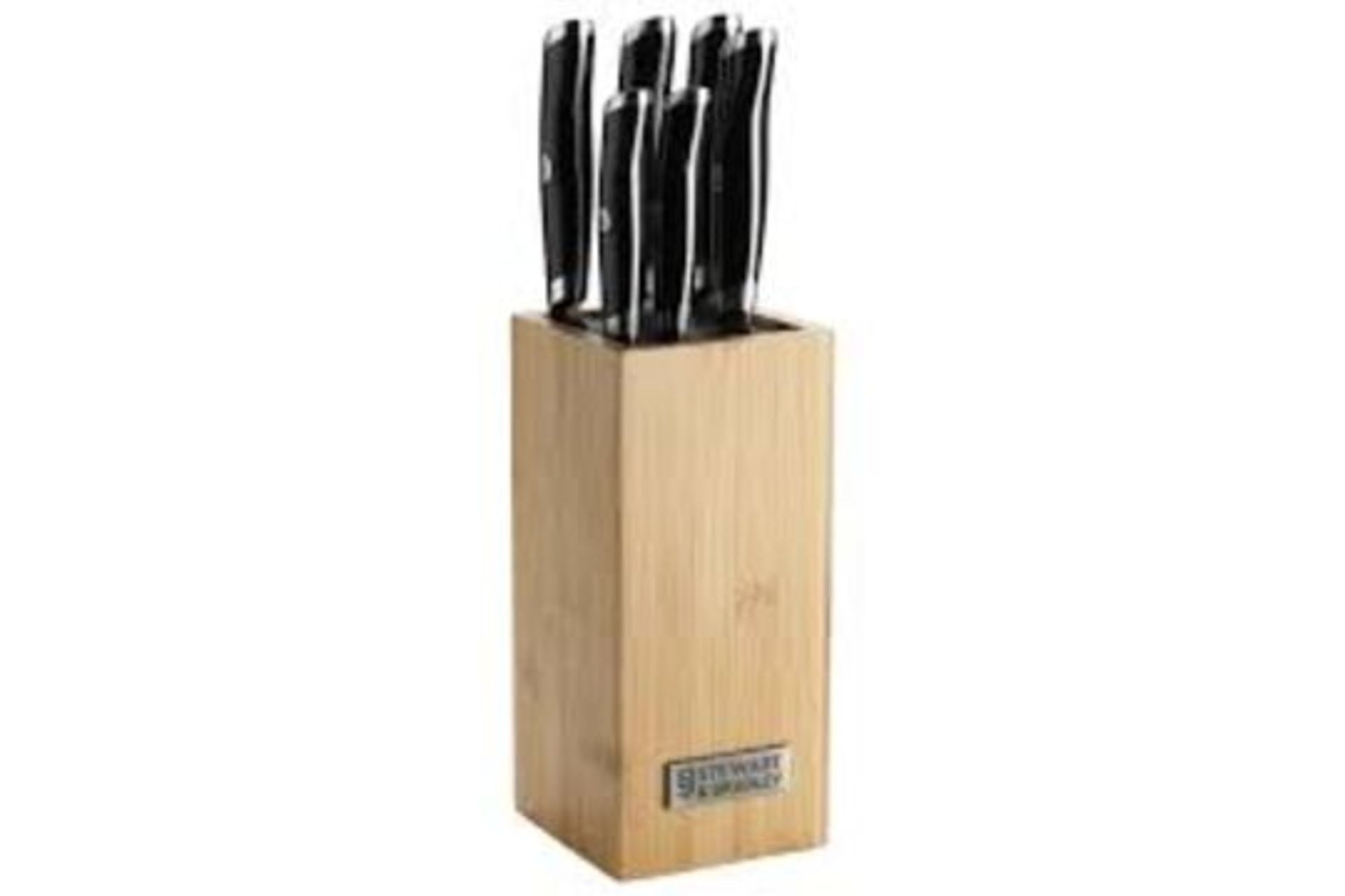 2 X NEW BOXED 5 PIECE HIGH QUALITY KNIFE SETS WITH BAMBOO BLOCK (REF1000304ROW13)