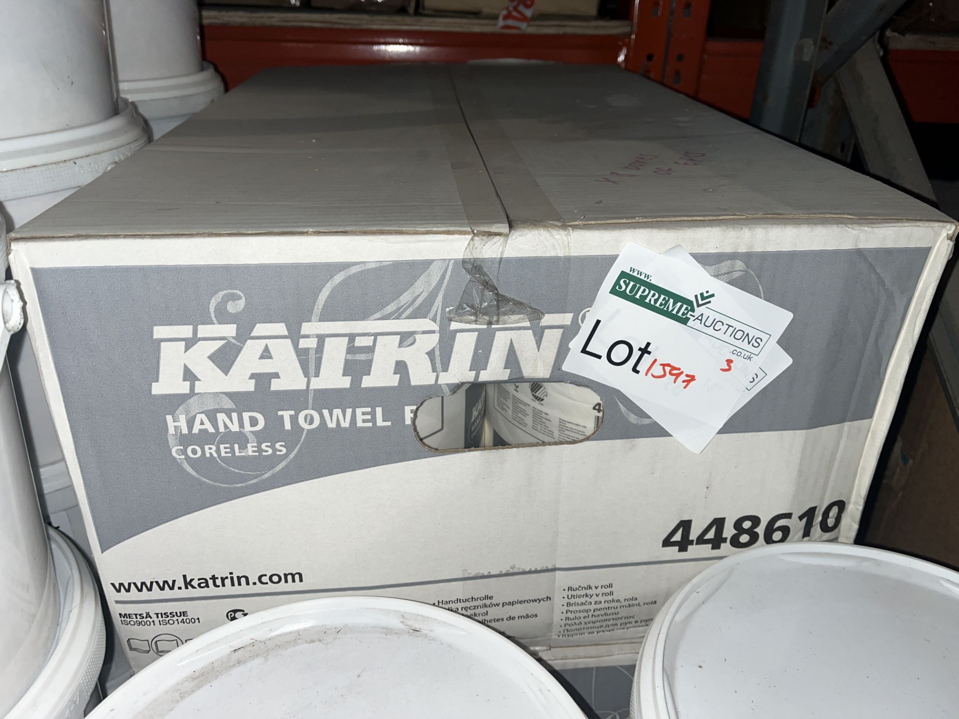 3 X BRAND NEW PACKS OF 6 KATRIN 448610 HAND TOWELS R15-6
