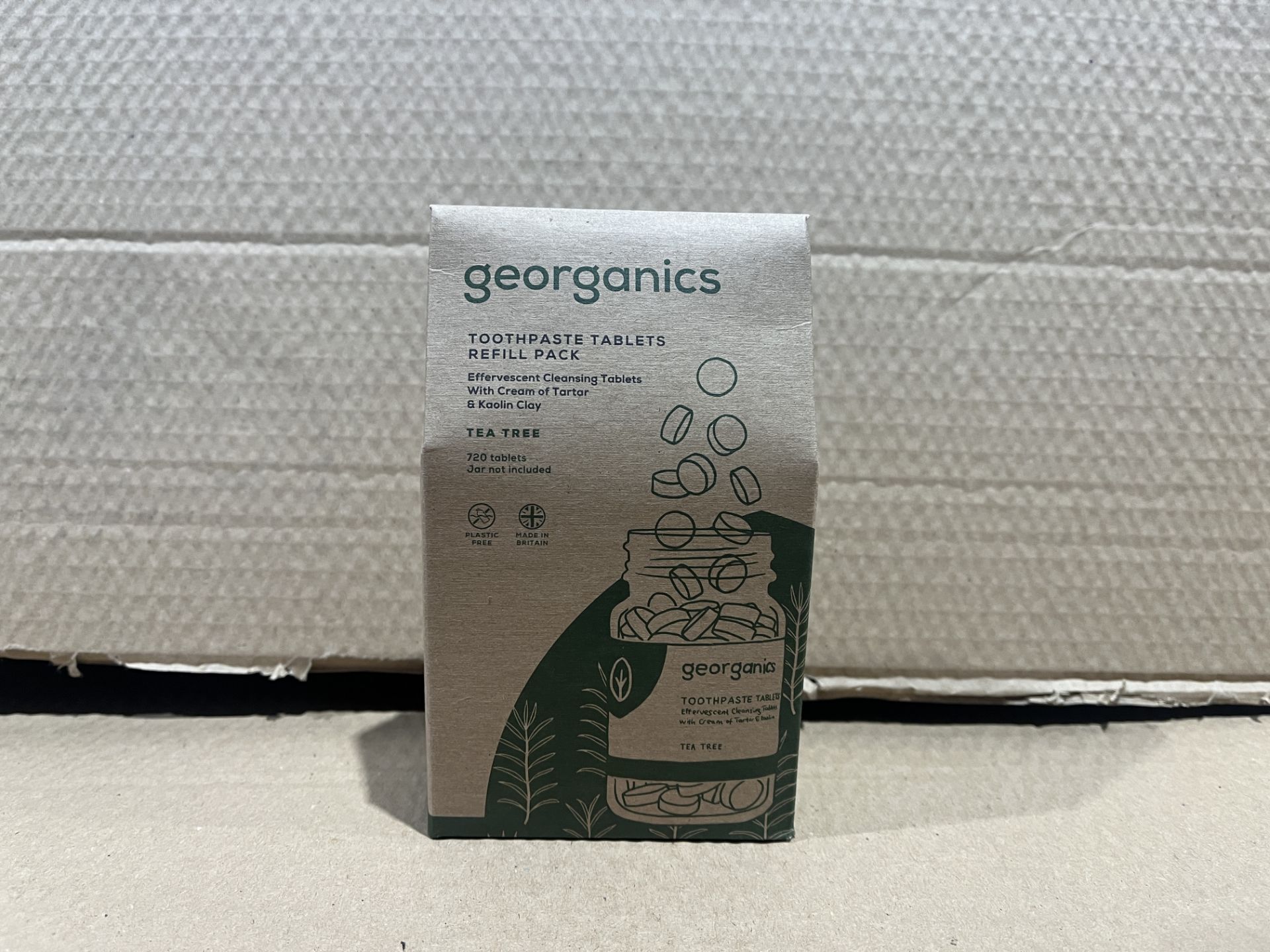 20 X BRAND NEW GEORGANICS PACKS OF 720 TOOTHPASTE TABLETS REFILL PACKS RRP £26 EACH S2