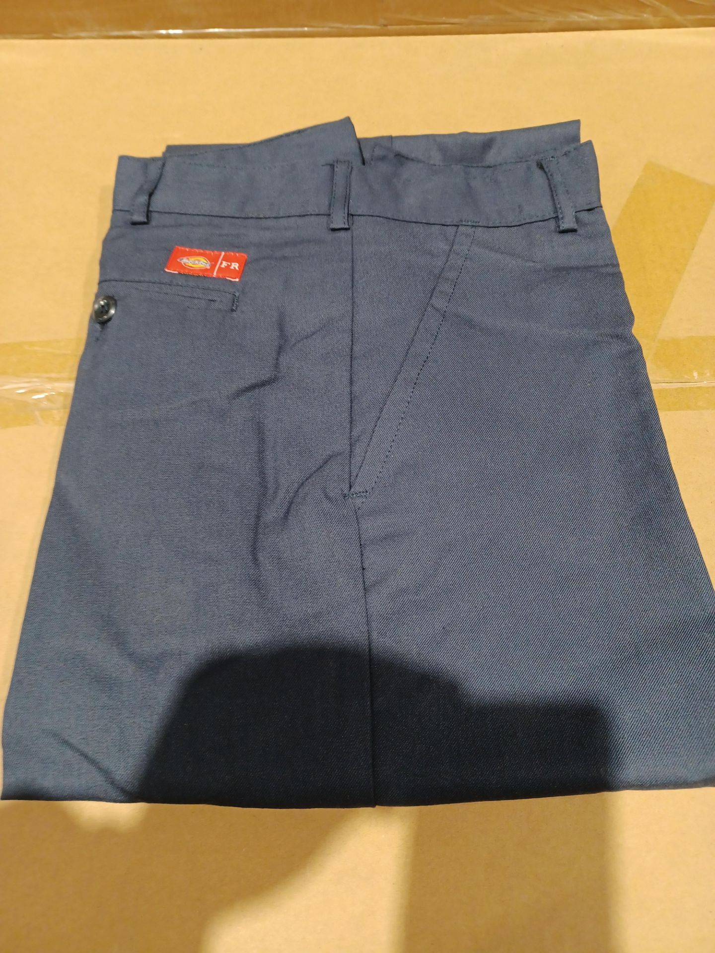 12 X BRAND NEW DICKIES NAVY FIRE RESISTANT WORK TROUSERS (SIZES MAY VARY) S1-21