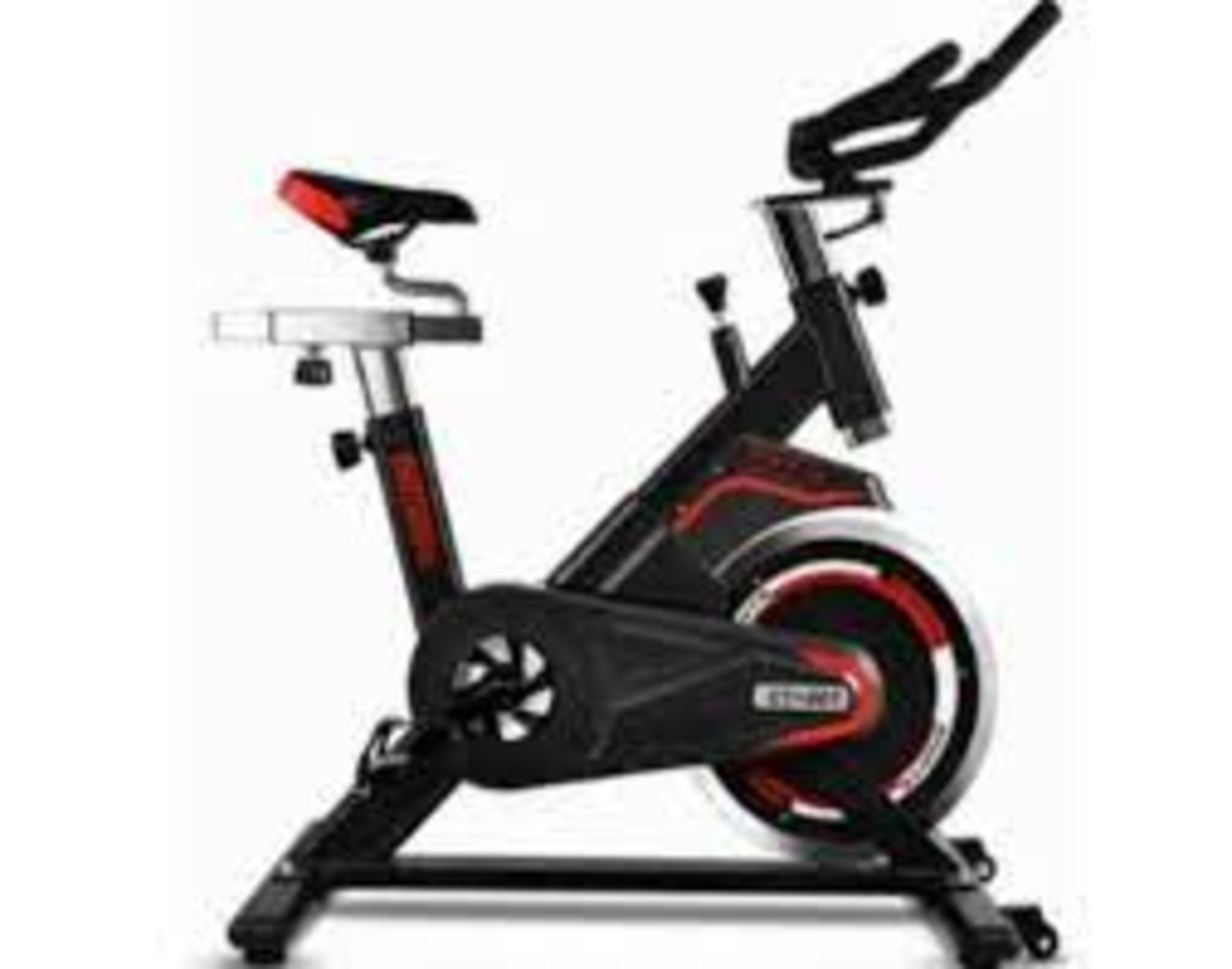 BRAND NEW ONETWOFIT EXERCISE BIKE, INDOOR CYCLING BIKE WITH 44LBS FLYWHEEL, SILENT BELT DRIVE,