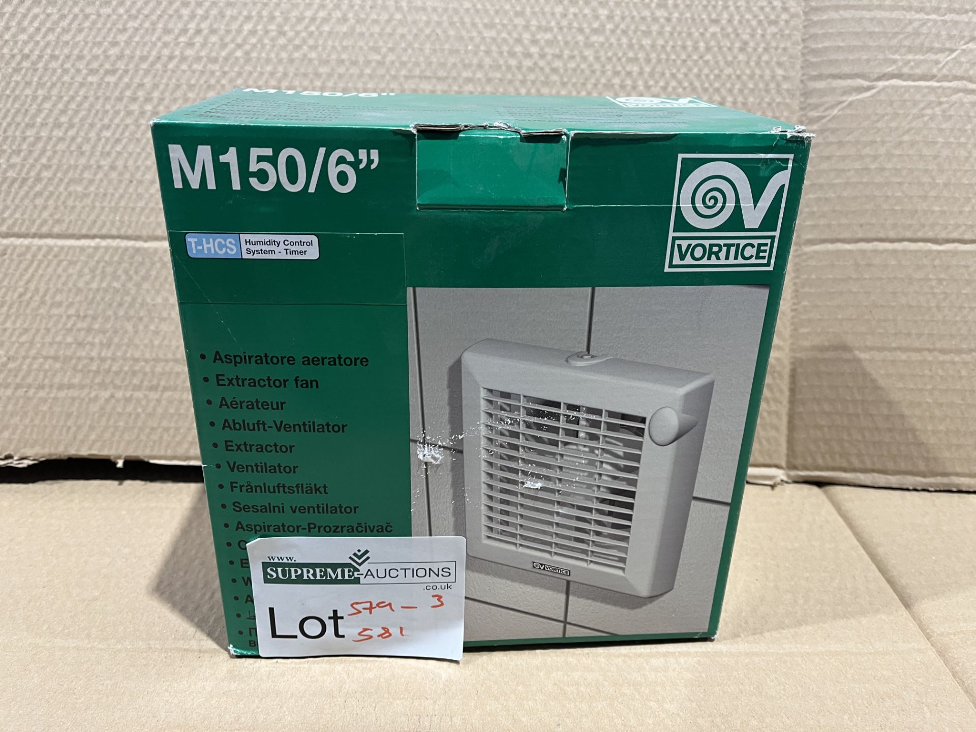 4 X VORTICE M150/6 AXIAL FANS RRP £80 EACH S1-13