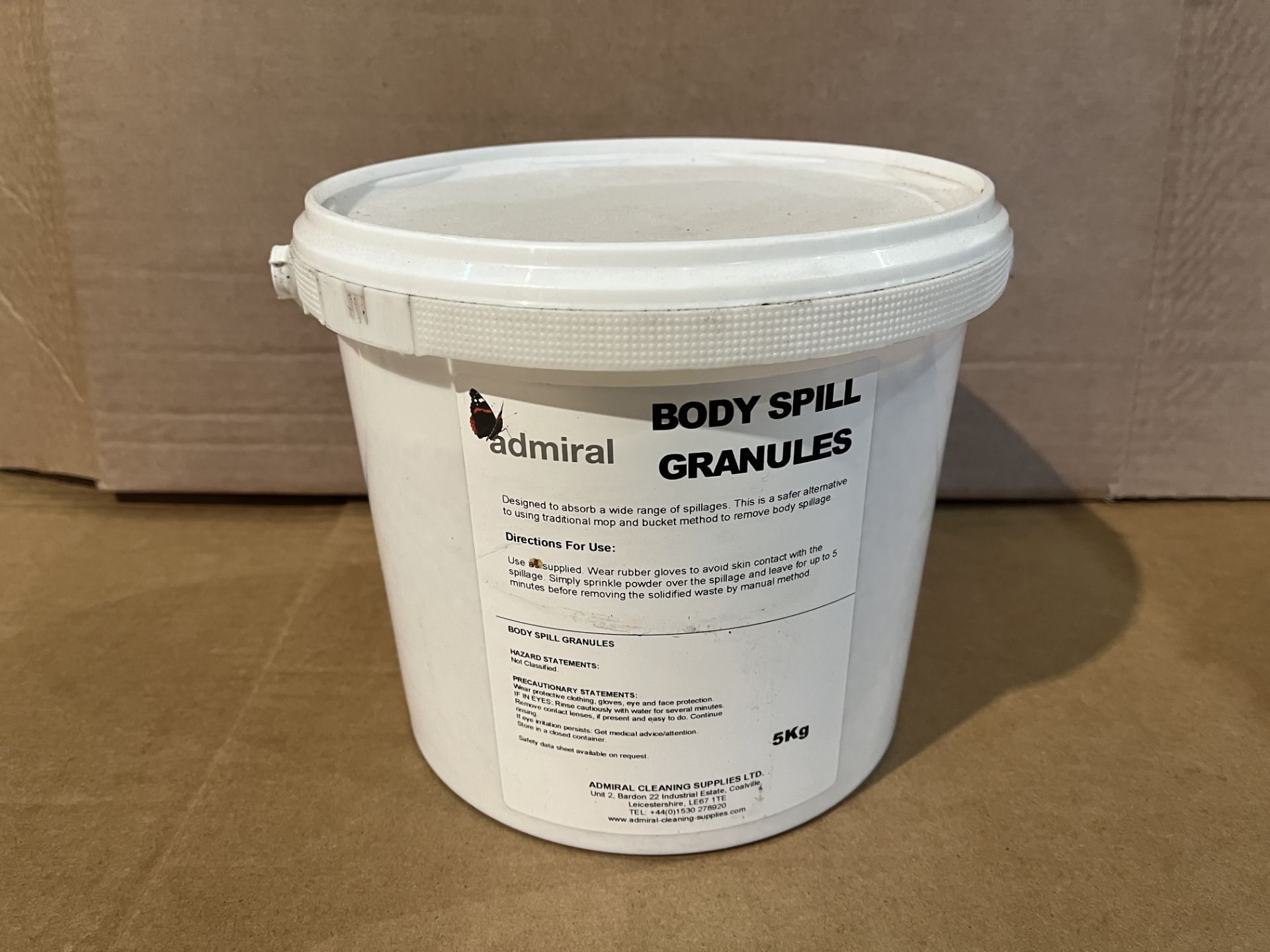 12 X BRAND NEW ADMIRAL 5KG BODY SPILL GRANULES R15-6