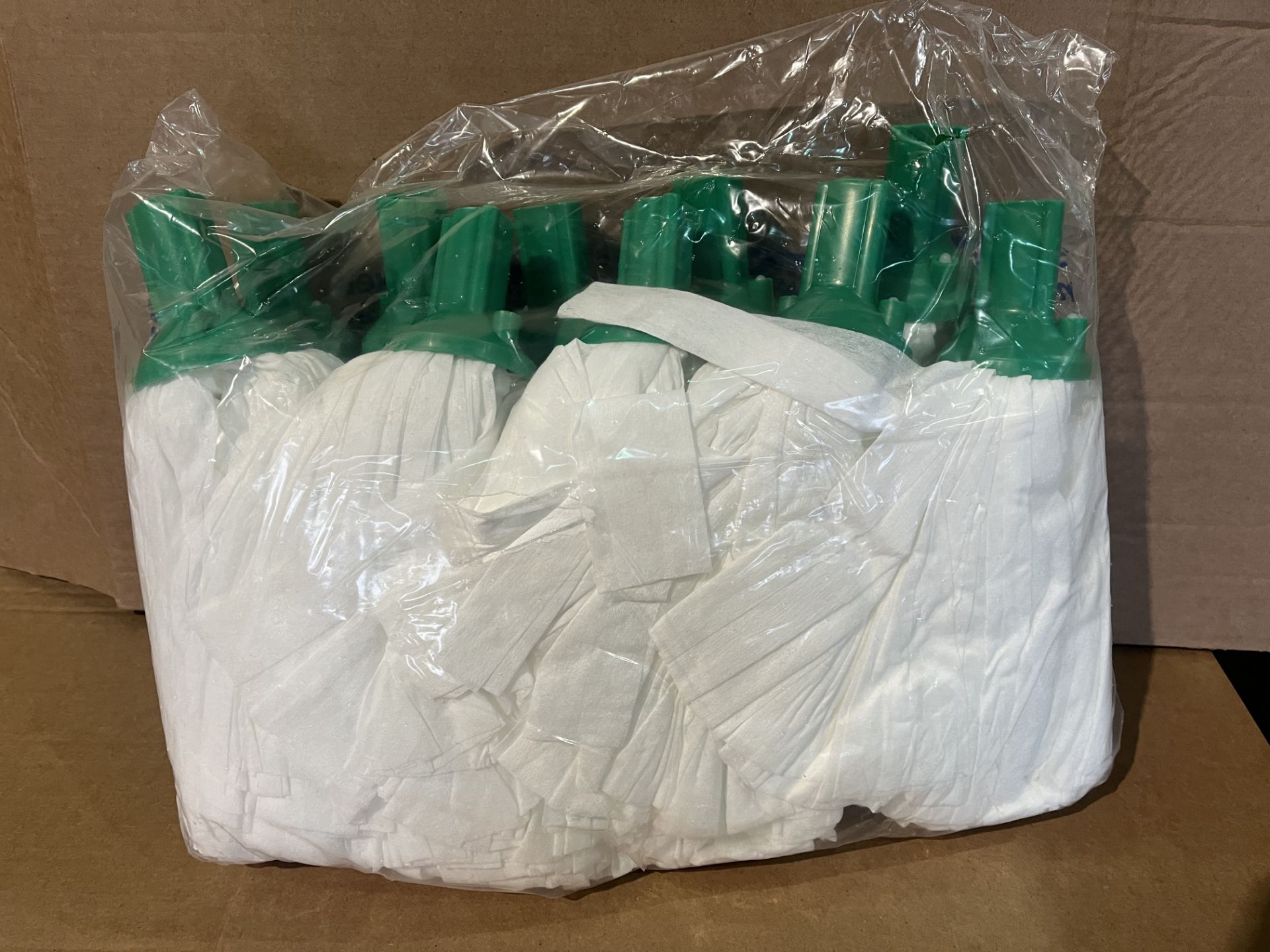 90 X BRAND NEW BIG WHITE EXCEL 117G GREEN SOCKET MOPS R15-7