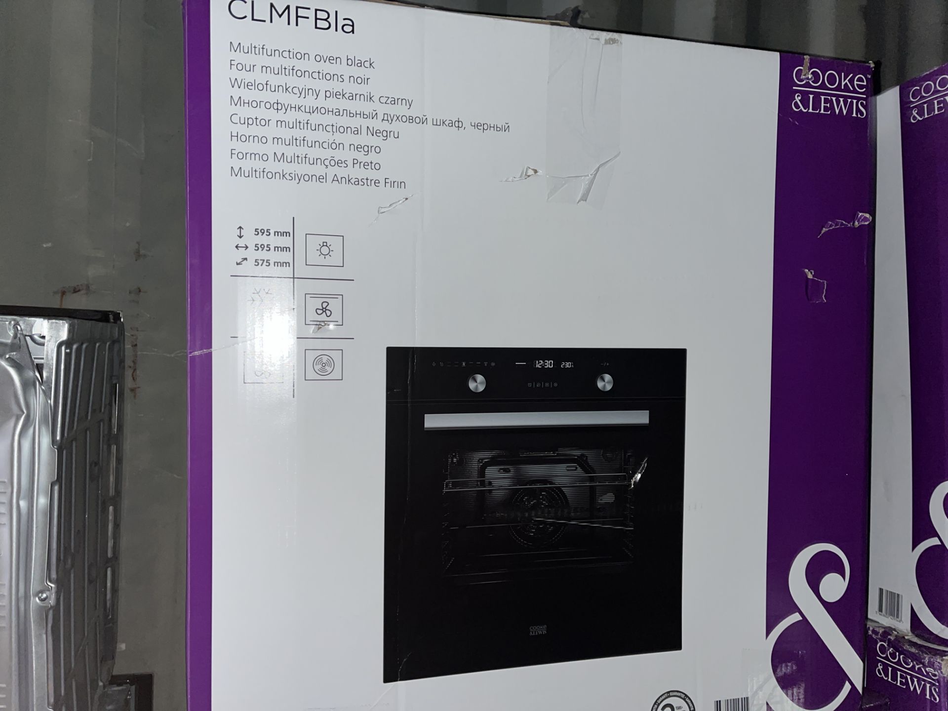 BOXED CONVECTION OVEN CLMFBLA (UNCHECKED, UNTESTED)