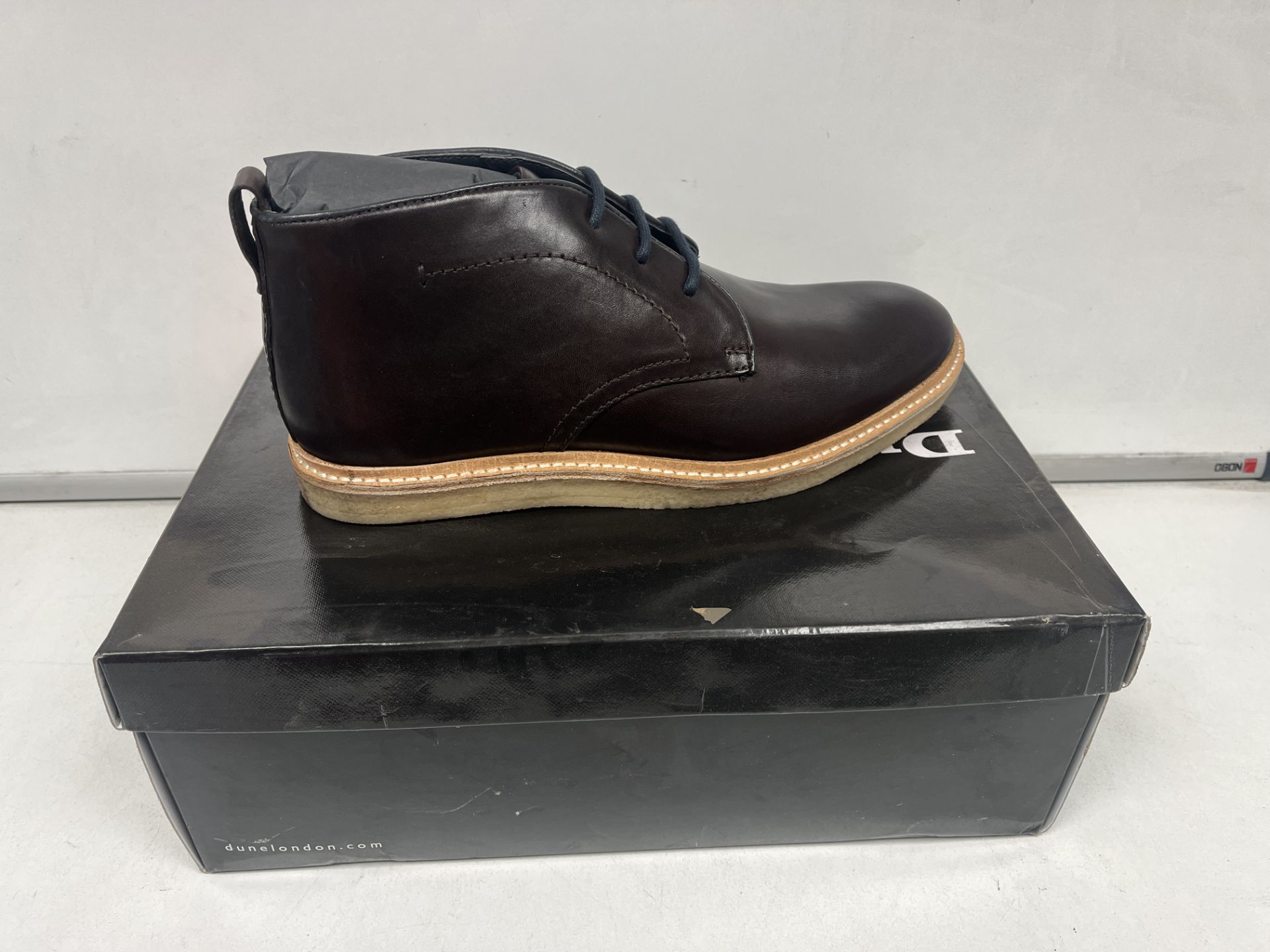 BRAND NEW DUNE DARK BROWN LEATHER SHOES SIZE 7 RRP £129 PCK